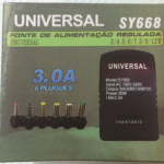 CARGADOR UNIVERSAL 3-12V 30W CONECTOR MODEL REMOTE 6 CONECTOR