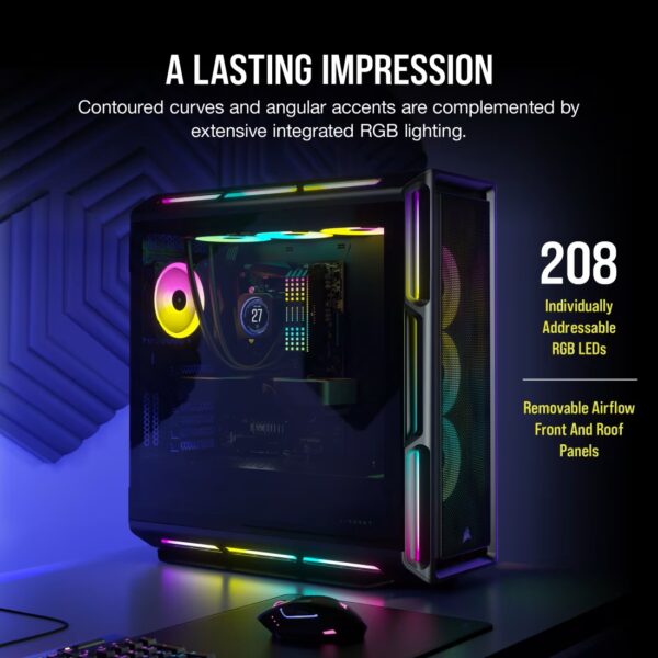 Corsair iCUE 5000T RGB - Black (CC-9011230-WW) (Exhibicion) - Imagen 4