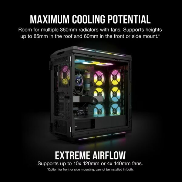 Corsair iCUE 5000T RGB - Black (CC-9011230-WW) (Exhibicion) - Imagen 6