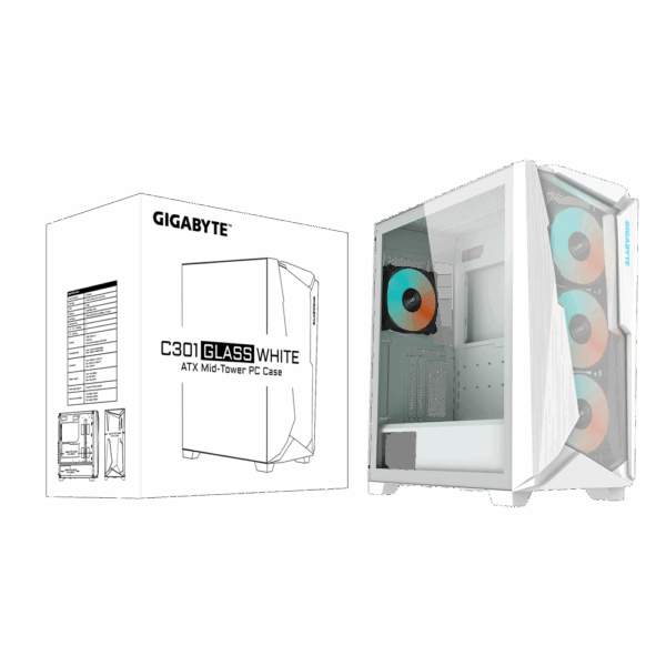 Gigabyte Aorus C301 Glass V2 - White - Imagen 8