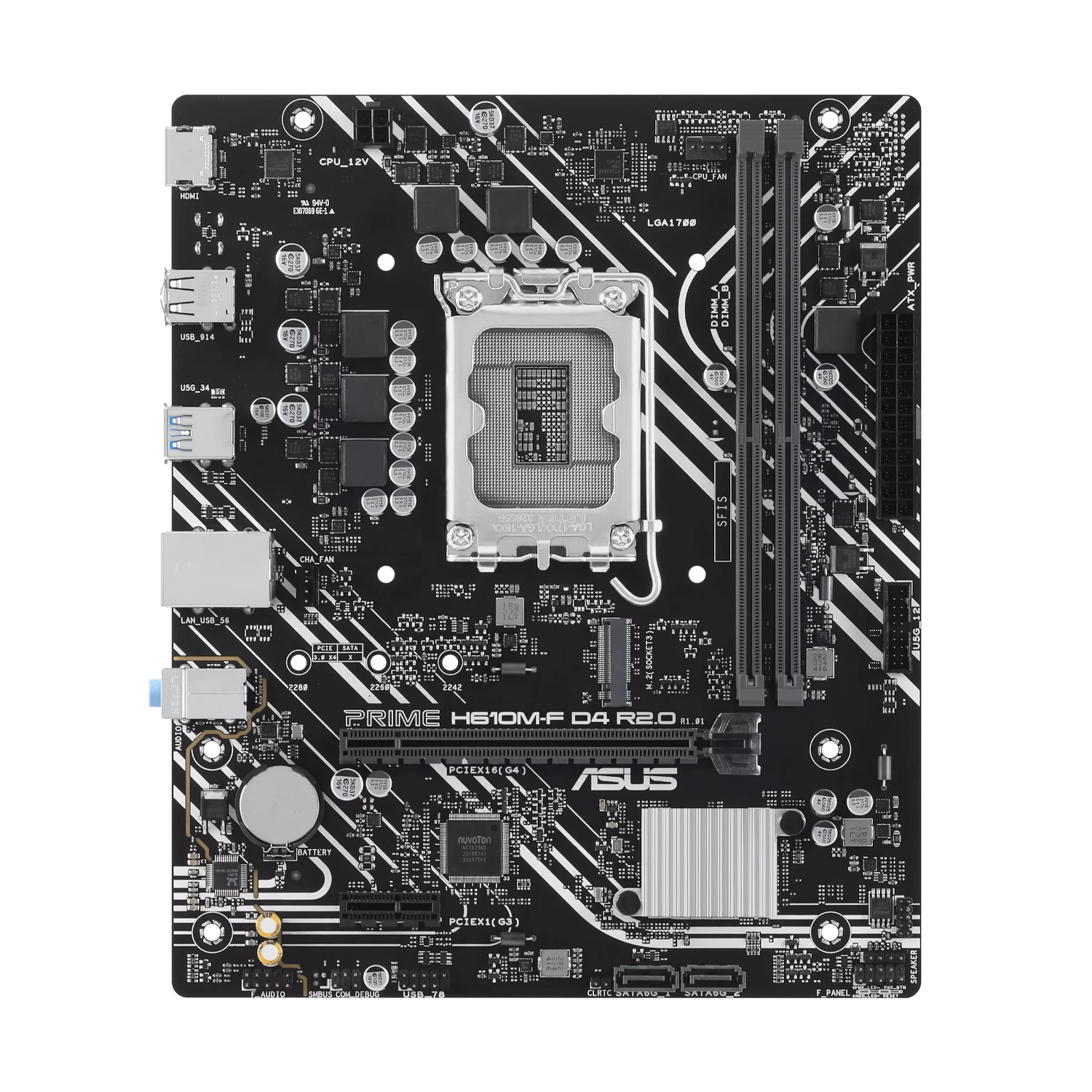 ASUS PRIME H610M-F D4 R2.0 - Imagen 3
